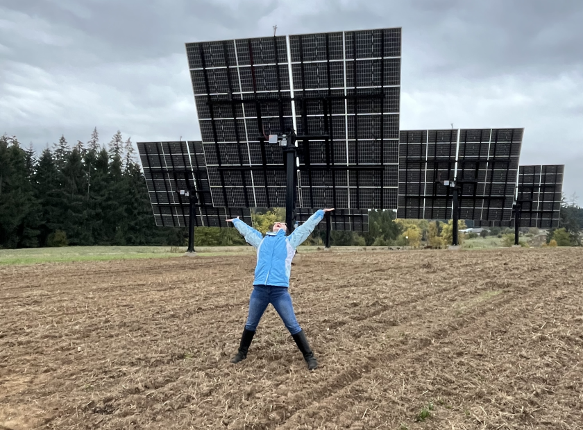 Lettuce Shine - agrivoltaics solar project in Sherwood, Oregon